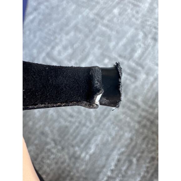 Marion Parke Toscana Black Suede leather Kitten Heel Pumps 38.5 US 8.5 Shoes - Picture 9 of 12